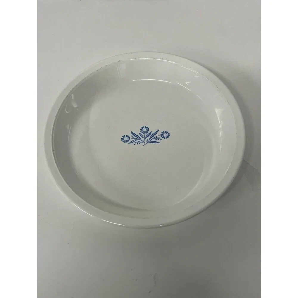 Vintage Corning Ware Blue Cornflower P-309 Pie Plate Baking Serving Dish 9”